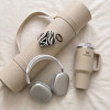 Tech-Protect Lamano dėklas Apple AirPods Pro 3 su karabinu, Nature Muse (juodas ir smėlio spalvos)