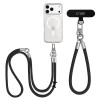 Tech-Protect C10S Rope kryžminė ir riešo telefono dirželių rinkinys, juodas/titano