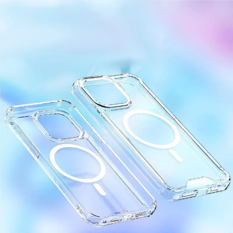 Hurtel Clear Corner Case MagSafe dėklas Apple iPhone 16 Plus, permatomas