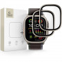 Tech-Protect Glass Ring grūdintas stiklas su metaliniu rėmeliu Apple Watch Ultra 49 mm, sidabrinis ir juodas (2 vnt.)