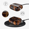 Tech-Protect Lamano dėklas Apple AirPods Pro 3, juodas ir rudas