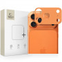 Tech-Protect Camalloy Fit+ fotoaparato modulio apsauga, skirta Apple iPhone 17 Pro Max, Cosmic Orange