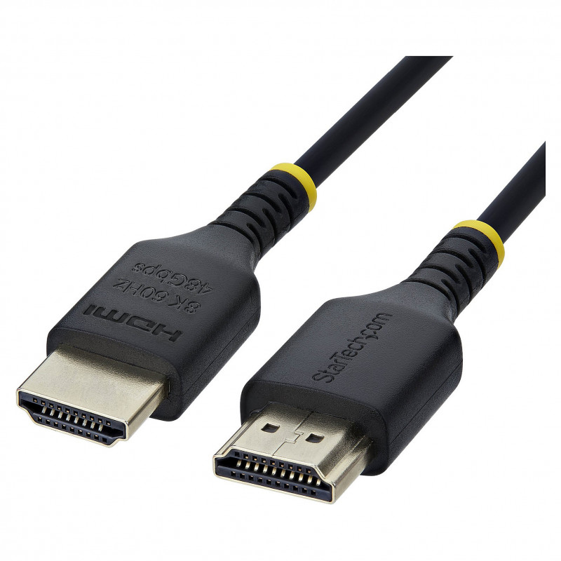 StarTech.com HDMI21-CBL-SLIM-1M Ultra High Speed HDMI 2.1 kabelis, 1 m, juodas