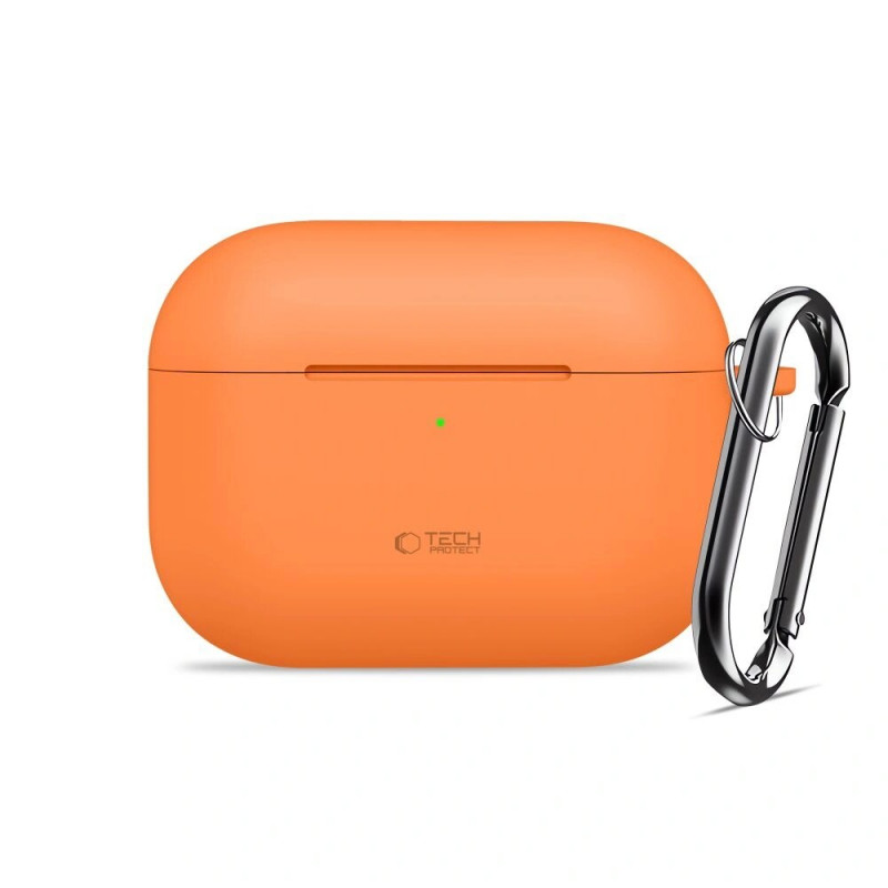 Tech-Protect Silicone Hook silikoninis dėklas Apple AirPods Pro 3, Cosmic Orange