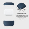 Tech-Protect NaturalFit odinis Apple AirPods Pro 3 įkrovimo dėklo apvalkalas, Navy Blue