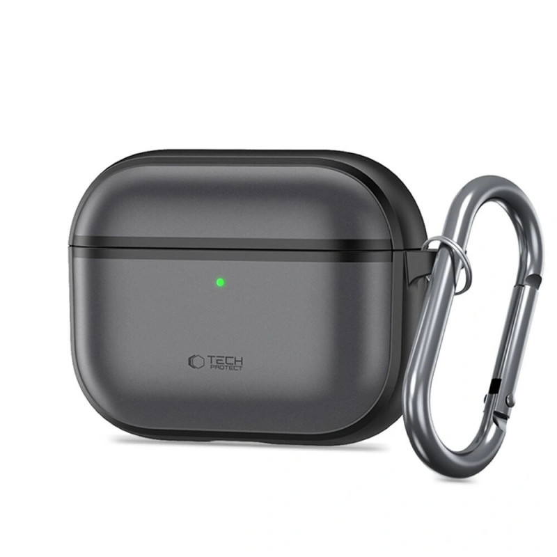 Tech-Protect Magmat dėklas Apple AirPods Pro 3 ausinukams, matinė juoda