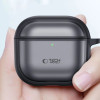 Tech-Protect Magmat dėklas Apple AirPods Pro 3 ausinukams, matinė juoda