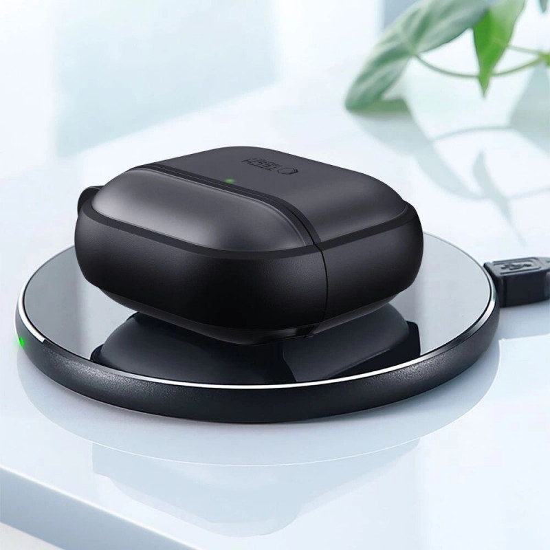 Tech-Protect Magmat dėklas Apple AirPods Pro 3 ausinukams, matinė juoda