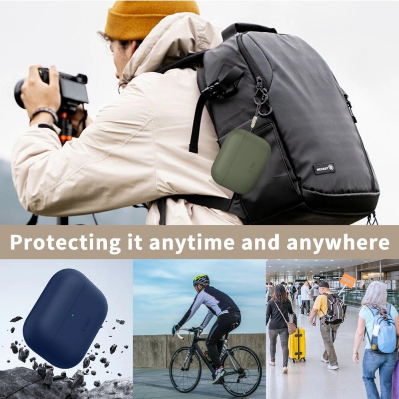 Tech-Protect Silicone dėklas Apple AirPods Pro 3 Navy Blue (Tech-Protect)