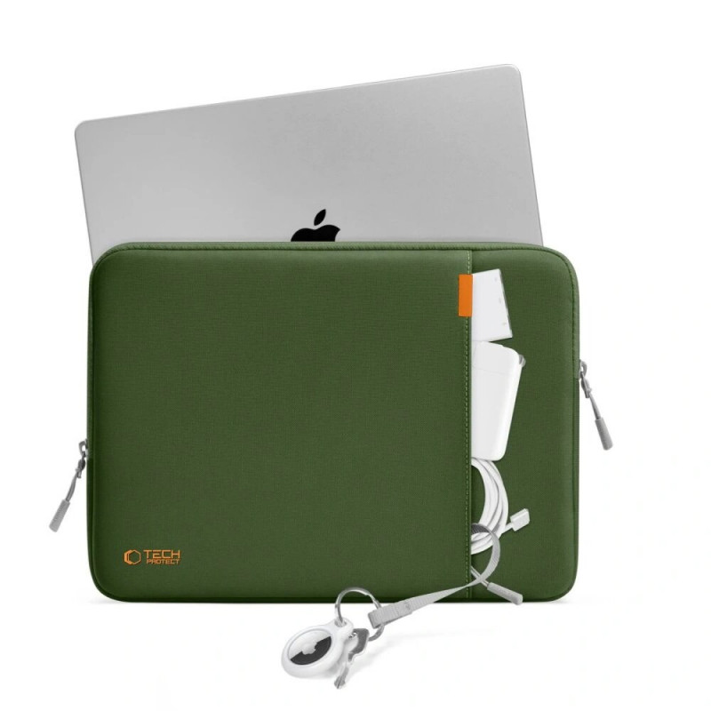 Tech-Protect Defender nešiojamojo kompiuterio dėklas 13-14 col. army green