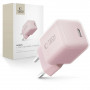 Tech-Protect NCM25 USB-C sieninis įkroviklis PD 25W, Baby Pink