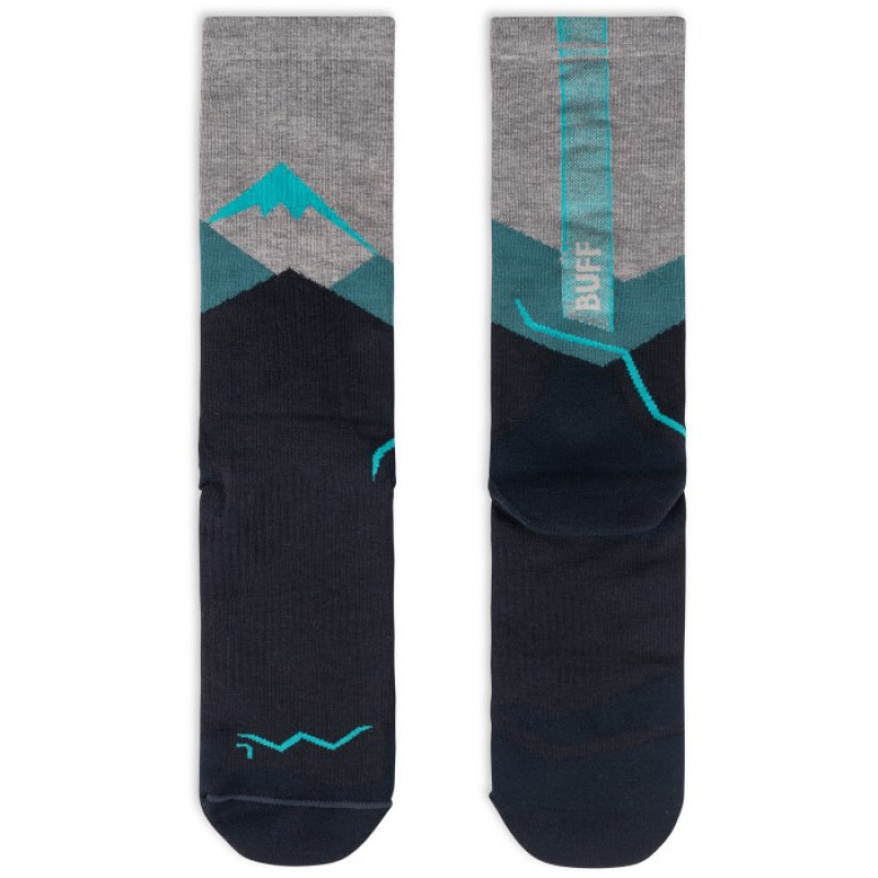Buff Merino Lightweight Crew LWC1 kojinės, Teal, L
