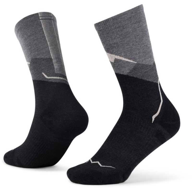 Buff Merino Lightweight Crew Sock LWC1 kojinės, Graphite, L