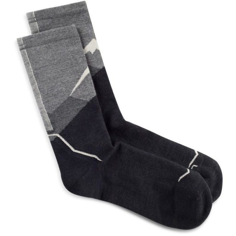 Buff Merino Lightweight Crew Sock LWC1 kojinės, Graphite, L