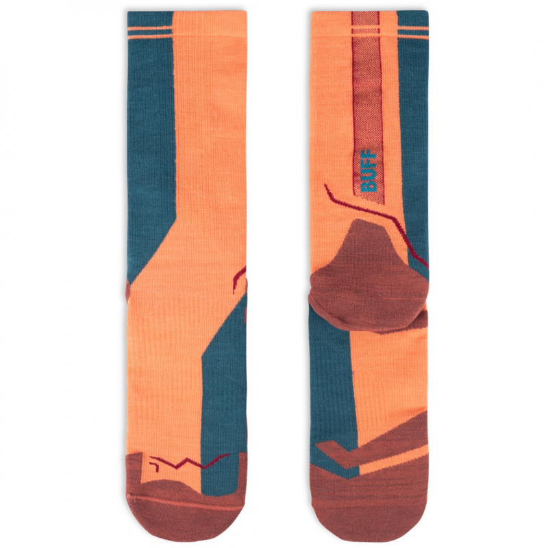 Buff Merino Lightweight Crew LWC4 kojinės, Flamingo, L