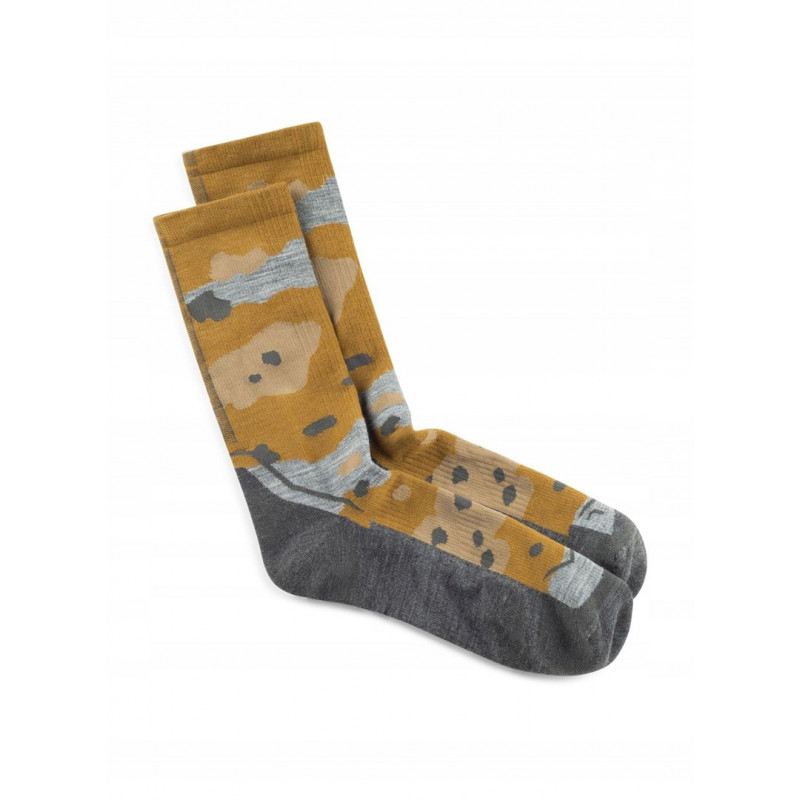 Buff Merino Lightweight Crew LWC2 kojinės, Umber Khaki, L