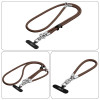 Tech-Protect C10S Rope Crossbody & Wrist dirželių rinkinys, Walnut Brown/Titanium