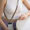 Tech-Protect C10S Rope Crossbody & Wrist dirželių rinkinys, Walnut Brown/Titanium