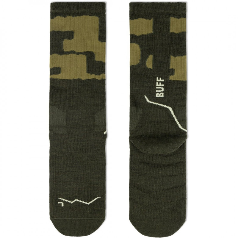 Buff Thermonet® Crew Socks TC kojinės Olive Green L