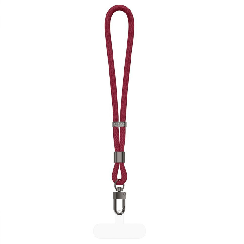 Tech-Protect C11S Rope Wrist Strap riešo dirželis, Burgundy Wine
