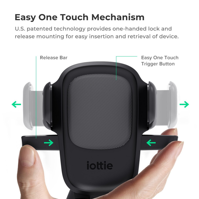 iOttie Easy One Touch 5 Air Vent Flush Mount laikiklis telefonui į automobilio oro angą