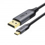 Tech-Protect UltraBoost USB-C į DisplayPort 1.4 kabelis, 8K 60Hz, 180 cm, juodas
