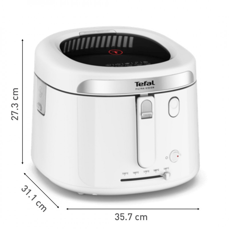 Tefal Filtra Vision FF2541E0 gruzdintuvė, 2,1 L, 1900 W, balta