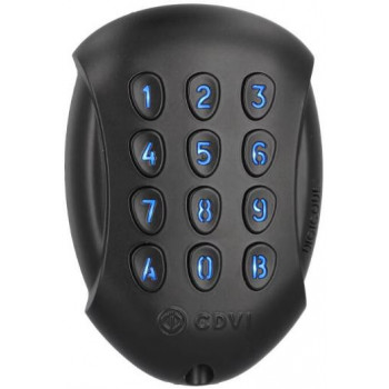 CDVI GALEOBT BLACK Bluetooth klaviatūros prieigos kontrolės skaitytuvas, juodas