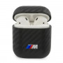 BMW BMA2WMPUCA PU Carbon M Collection Apple AirPods 1/2 dėklas, juodas