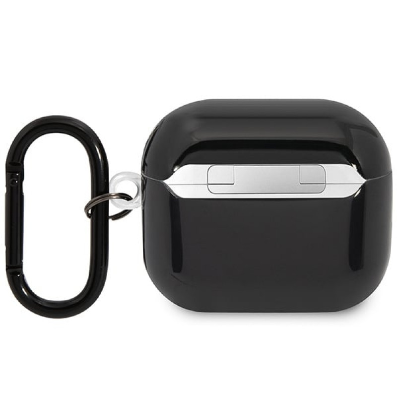 BMW BMA322SWTK Multiple Colored Lines TPU dangtelis Apple AirPods 3, juodas