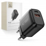 Tech-Protect NCA30 sieninis įkroviklis USB-A, USB-C PD 30W / QC3.0, juodas