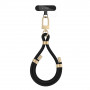 Tech-Protect C4S Rope Wrist Strap, juoda/auksinė