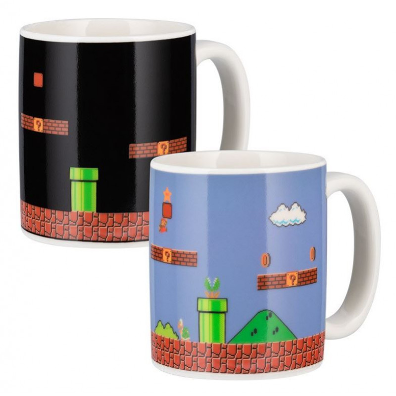 Paladone PP2927NN Super Mario Bros. puodelis, kuriame keičiasi spalva, įvairiaspalvis