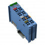 WAGO 750-485 analoginio įėjimo gnybtas, 2 kanalų, mėlynas, 0,08–2,5 mm²