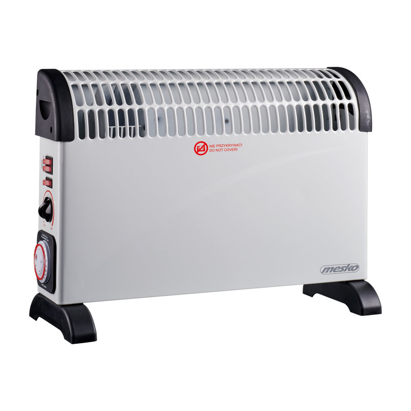 Mesko MS 7741w konvektorinis šildytuvas su laikmačiu ir turbo ventiliatoriumi, 2000 W, baltas
