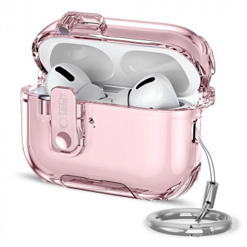 Tech-Protect Bounce Pro Apple AirPods Pro 3 įkrovimo dėklo apvalkalas, rausvas