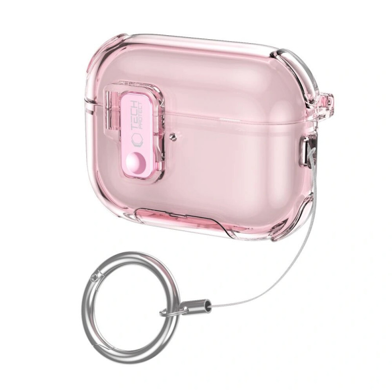Tech-Protect Bounce Pro Apple AirPods Pro 3 įkrovimo dėklo apvalkalas, rausvas