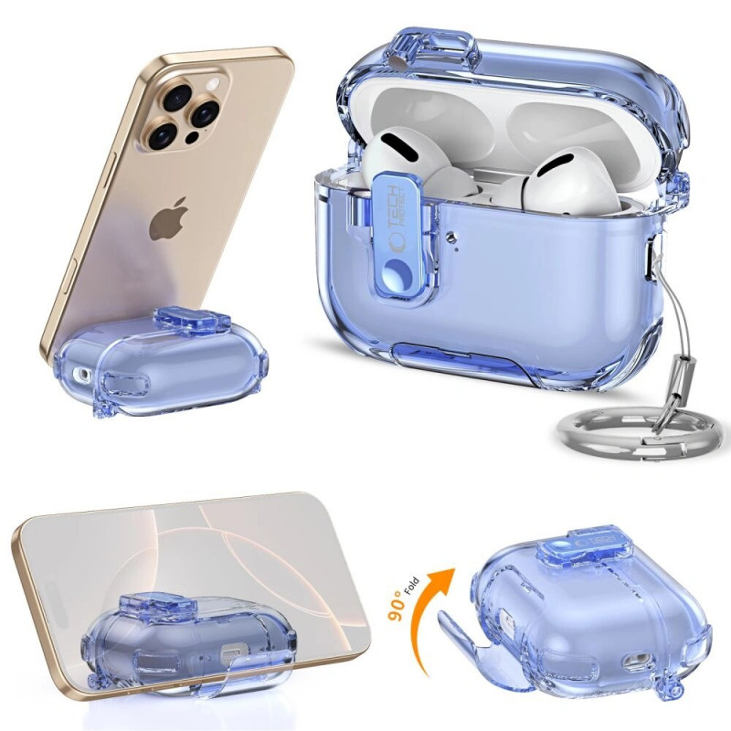 Tech-Protect Bounce Pro Apple AirPods Pro 3 įkrovimo dėklo apvalkalas, rausvas
