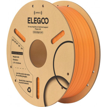 Elegoo PLA RFID 3D spausdintuvo gija, 1.75 mm, 1 kg, oranžinė (50.203.0817)