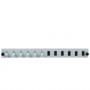 EFB Elektronik SB-FP-6SC-S-OM4 šviesolaidinė priekinė panelė, skirta montuoti į stelažą, 1U, pilka, metalinė, 432 mm