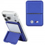 BMW M Carbon Metal Logos MagSafe piniginė, mėlyna