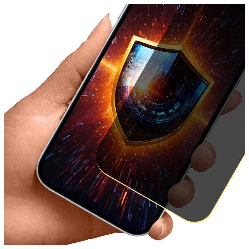 3MK Silky Matt Privacy apsauginė ekrano plėvelė su privatumo filtru Apple iPhone 17, matinė