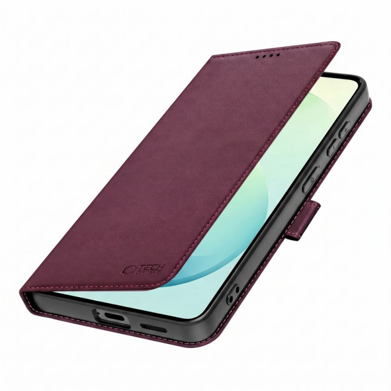 Tech-Protect Wallet dėklas Samsung Galaxy S26 FE, bordo