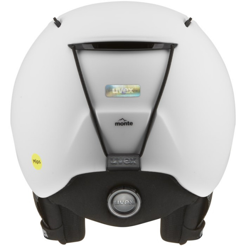 UVEX Monte LT MIPS baltas šalmas slidininkams, 54-62 cm