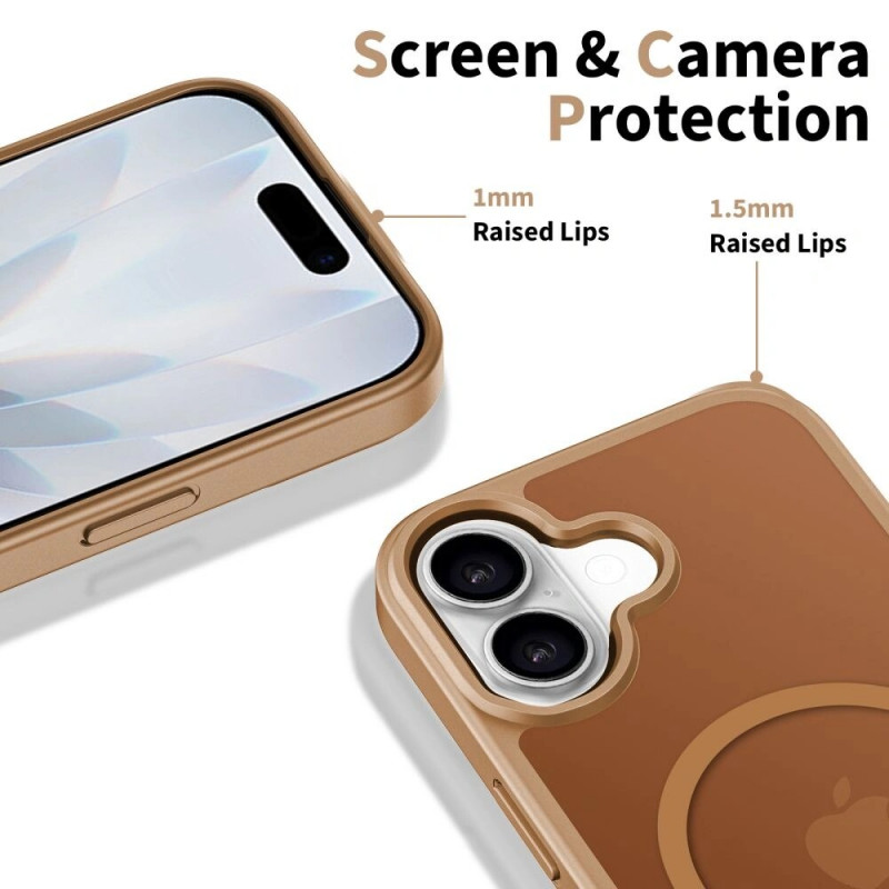 Apple iPhone 17 dėklas Tech-Protect BasicMag MagSafe, rudas