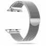 Apple Watch 4/5/6/7/SE 44/45 mm apyrankė iš nerūdijančio plieno Tech-Protect MilaneseBand, sidabrinės spalvos