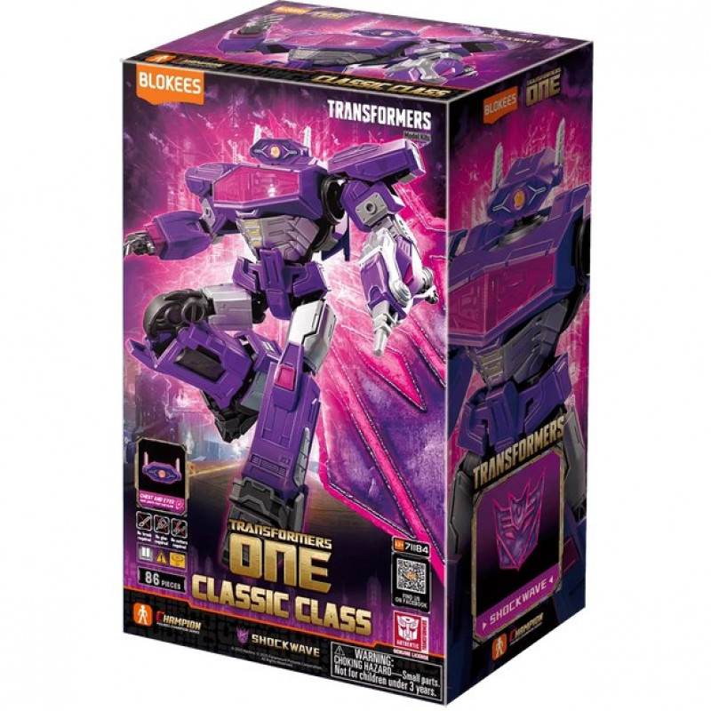 Blokees Transformers One Classic Class 18 Shockwave Kolekcionuojama figūrėlė 71184