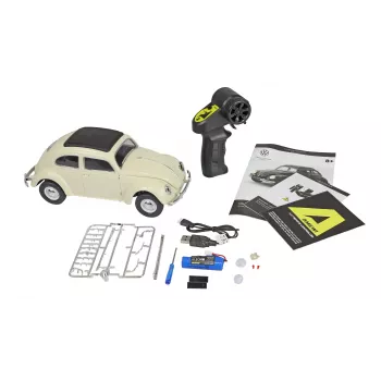 Amewi VW Typ 1 1950 Beetle RC automobilis, 1:16, RTR, smėlio spalvos
