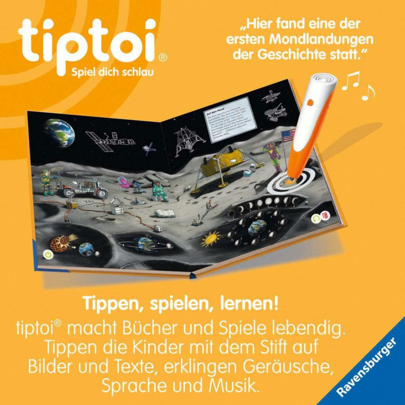 Ravensburger tiptoi Kosmosas: kosminiai skrydžiai, žvaigždės ir planetos (49282)