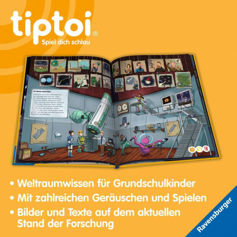 Ravensburger tiptoi Kosmosas: kosminiai skrydžiai, žvaigždės ir planetos (49282)